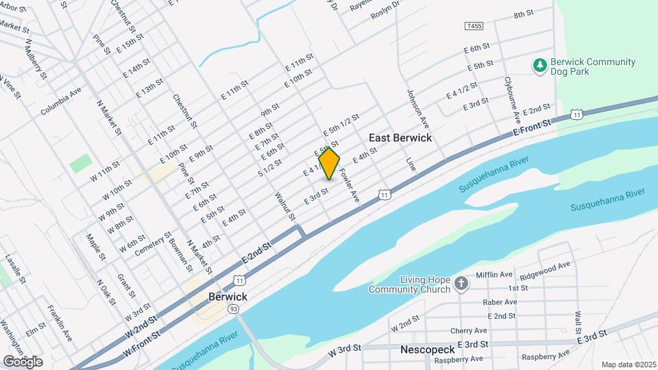 521 E 3rd St, Unit 521 E 3rd St Berwick Map and Location Details