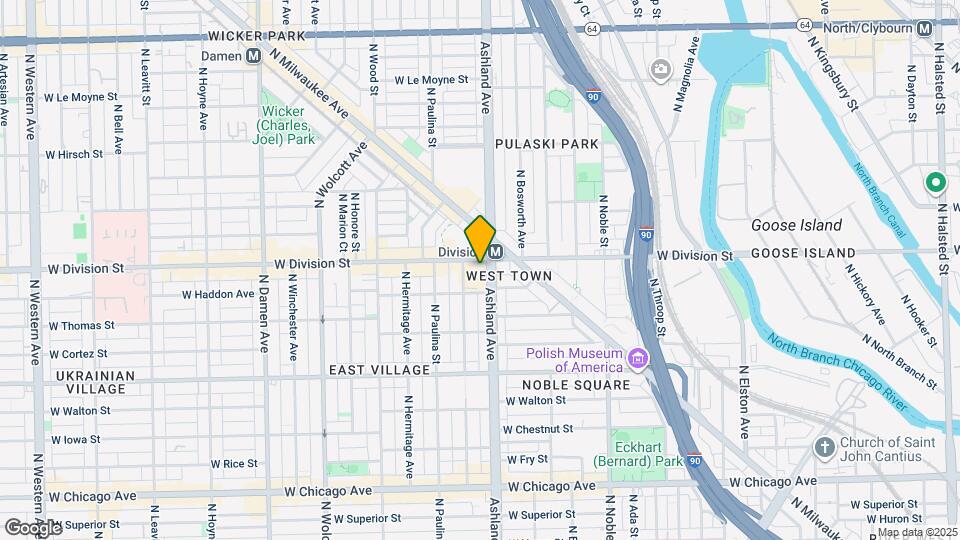 1601 W Division St Map and Location Details