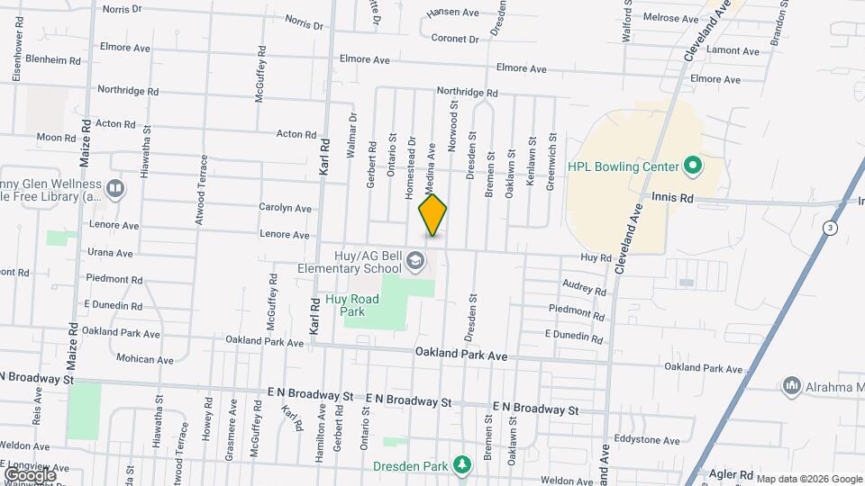 3374 Medina Ave Map and Location Details