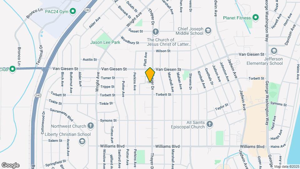 1517-1519 Thayer Dr Map and Location Details