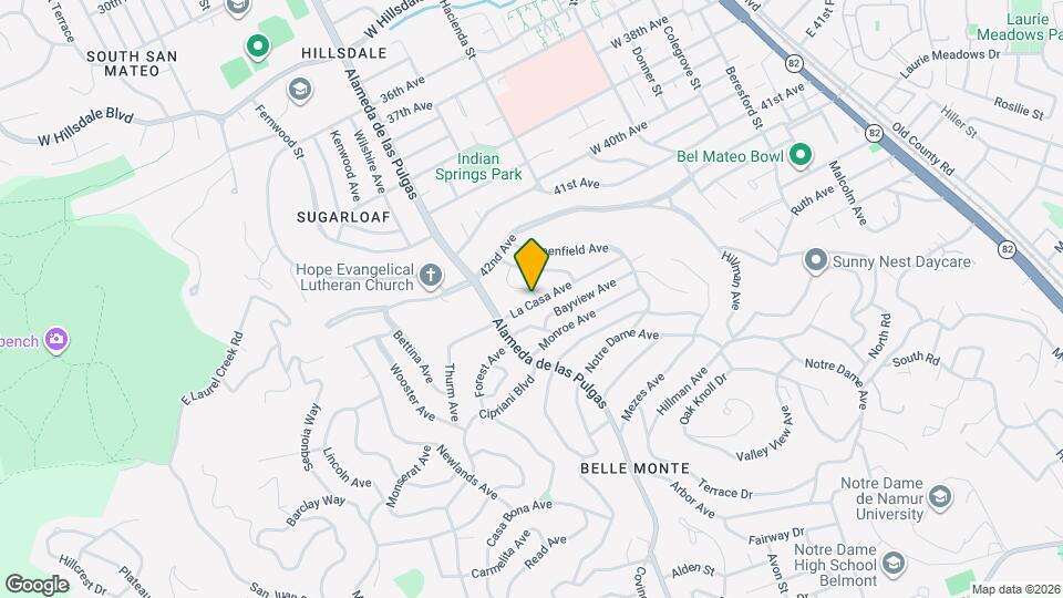 400 La Casa Ave Map and Location Details