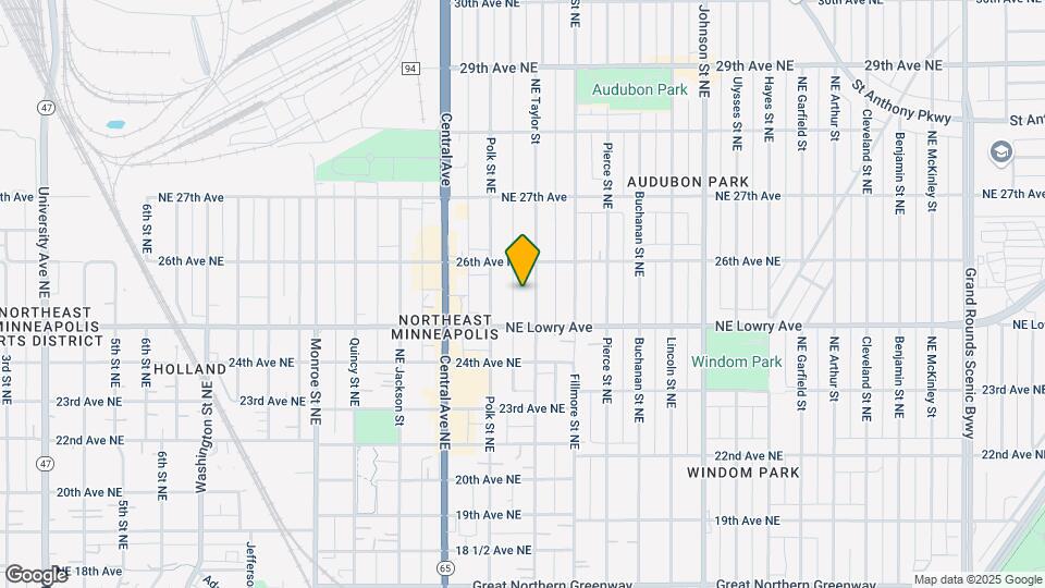 2526 NE Taylor St, Unit Lower Map and Location Details