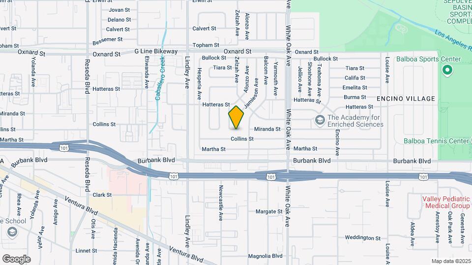 5709 Enfield Ave Map and Location Details