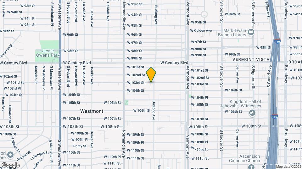 1208 W 103rd St Map and Location Details