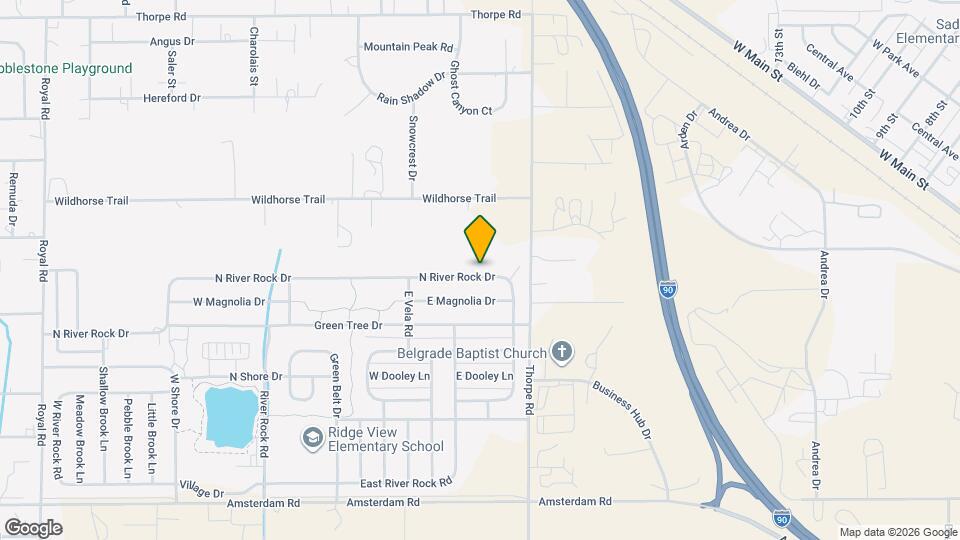 1011 N River Rock Dr Map and Location Details