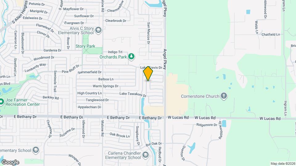 1804 Lake Texoma Cir Map and Location Details