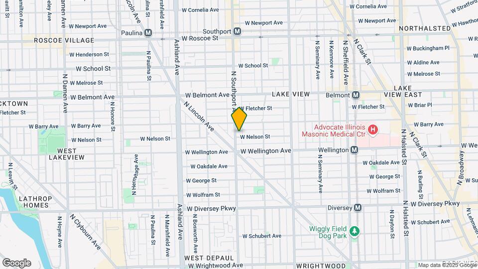 3035 N Southport Ave, Unit M00B Mapa y Detalles de la Ubicación