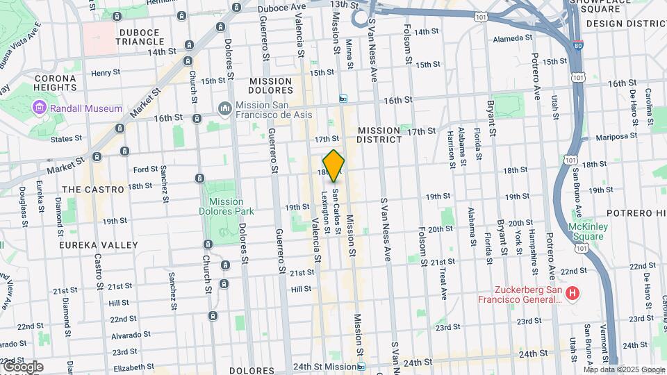 150 San Carlos St Map and Location Details