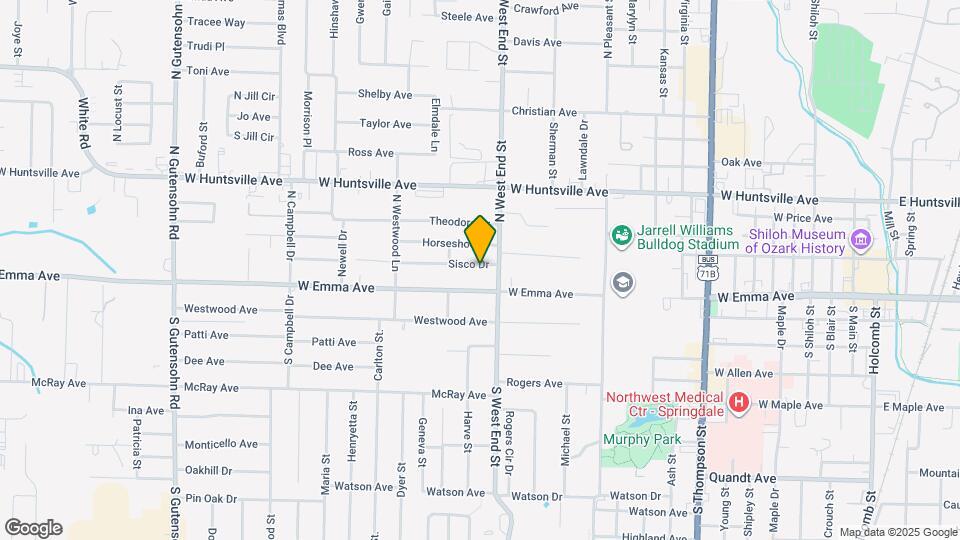 1611 Sisco Dr Map and Location Details