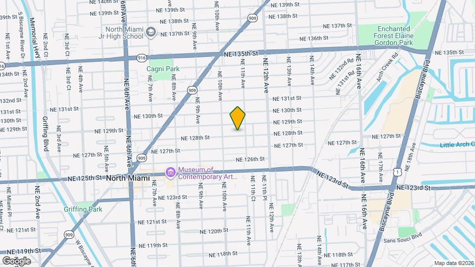 1085 NE 128th St Map and Location Details