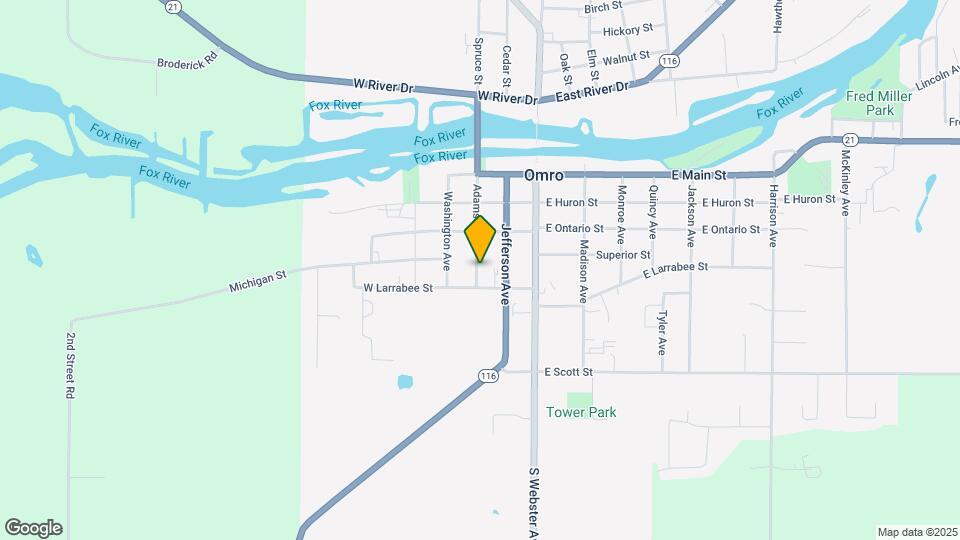 414 Adams Ave Map and Location Details