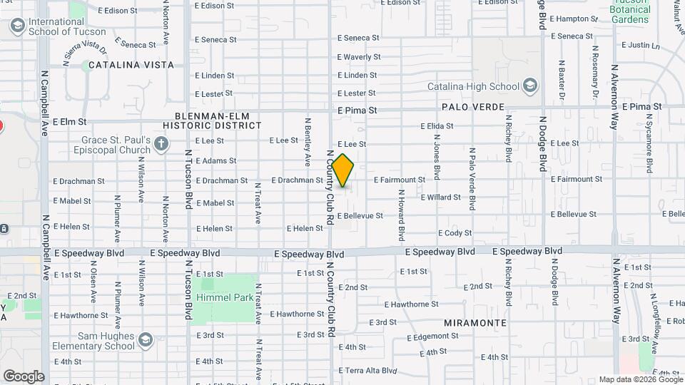 1372 N Country Club Rd Map and Location Details