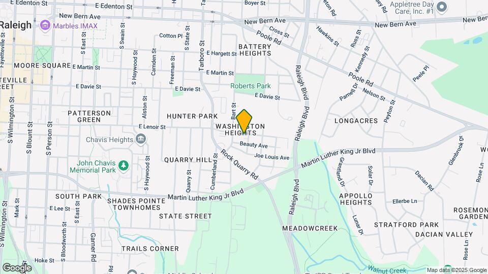 1314 East Lenoir St Map and Location Details