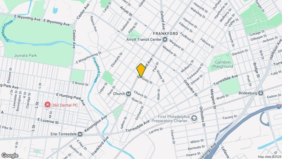 1614 Unity St Map and Location Details