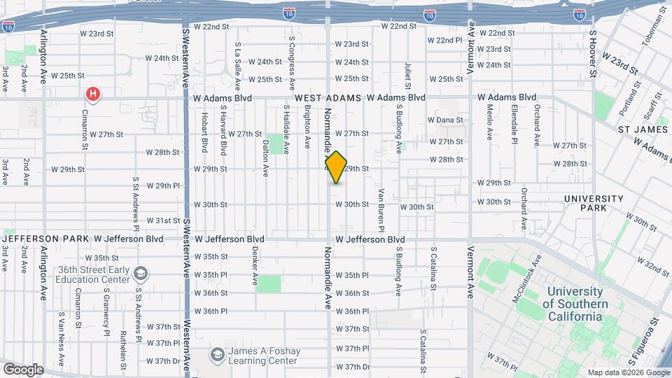 2934 1/2 Normandie Ave Map and Location Details