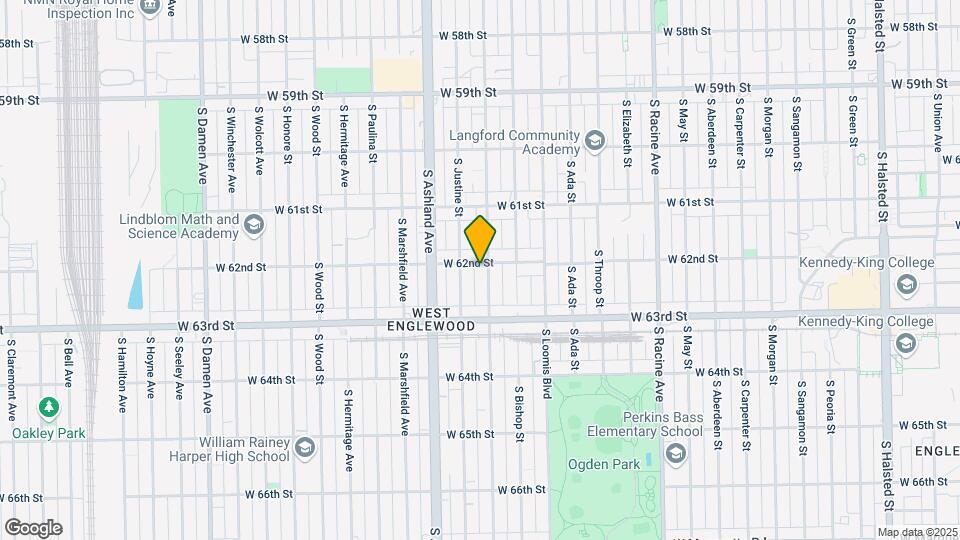 6202 S Laflin St Map and Location Details