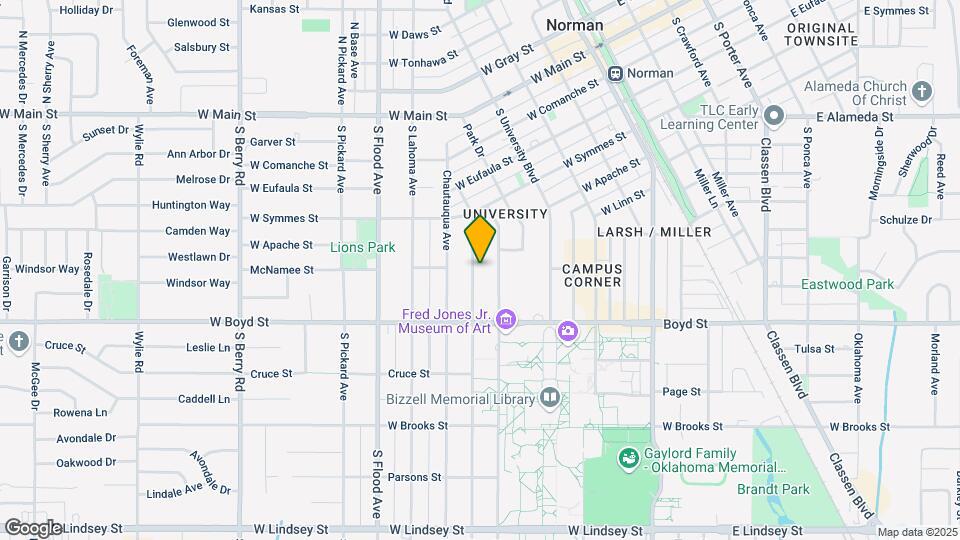 445 College Ave Map and Location Details