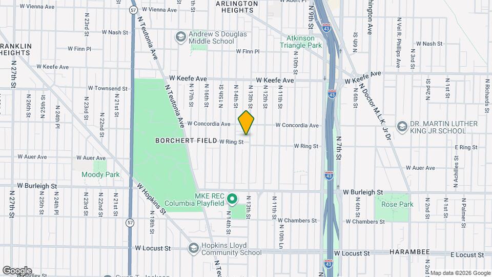 1304 W Ring St Mapa y Detalles de la Ubicación