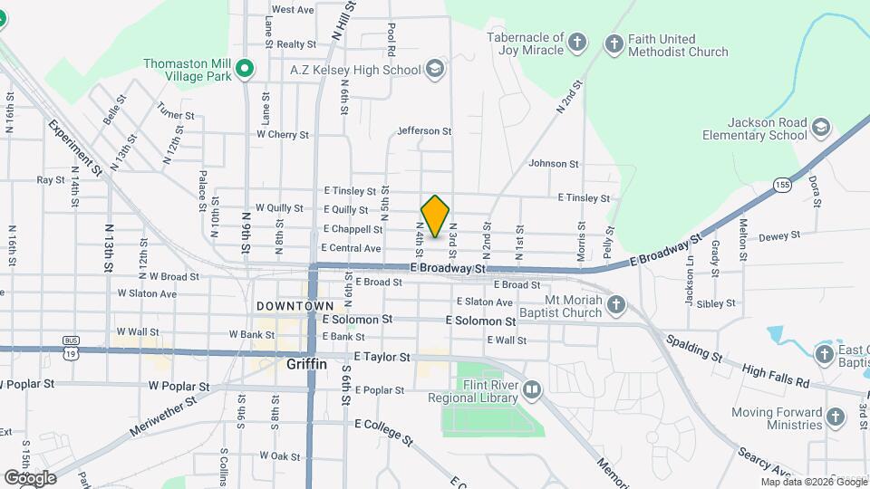 409 E Central Ave Map and Location Details