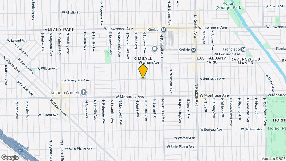 3501-3507 W Sunnyside Ave Map and Location Details