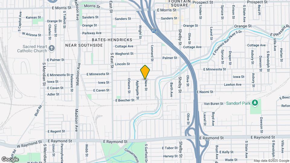 825 Iowa St Map and Location Details