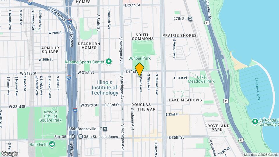 3144 S Prairie Ave Map and Location Details