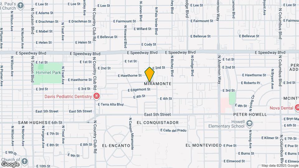 3442 E 3rd St Map and Location Details