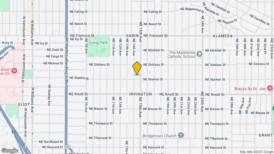 1417 NE Stanton St Map and Location Details