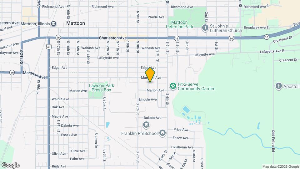 612 S 8th St Map and Location Details