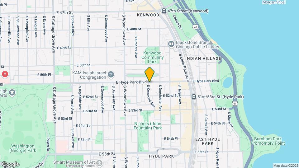 1347 E Hyde Park Blvd Mapa y Detalles de la Ubicación