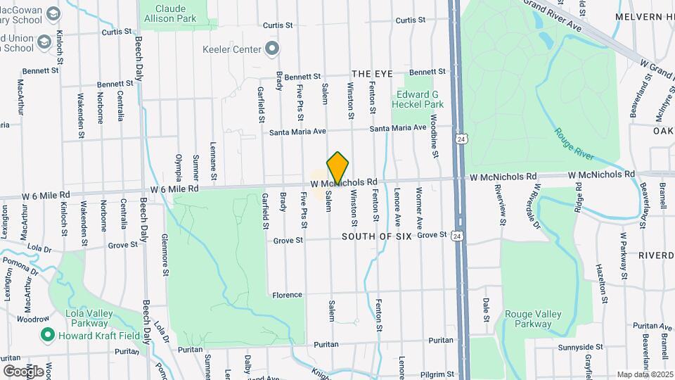 24651 W McNichols Rd Map and Location Details