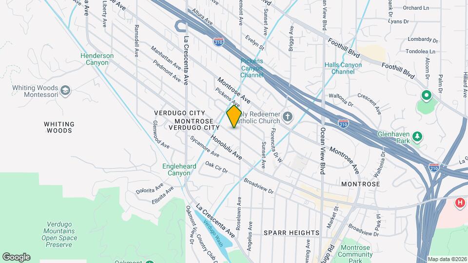 2619 Hermosa Ave Map and Location Details