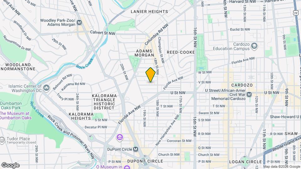 1833 California St NW Map and Location Details