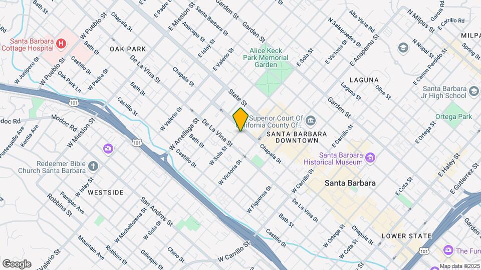 105 W Sola St Map and Location Details