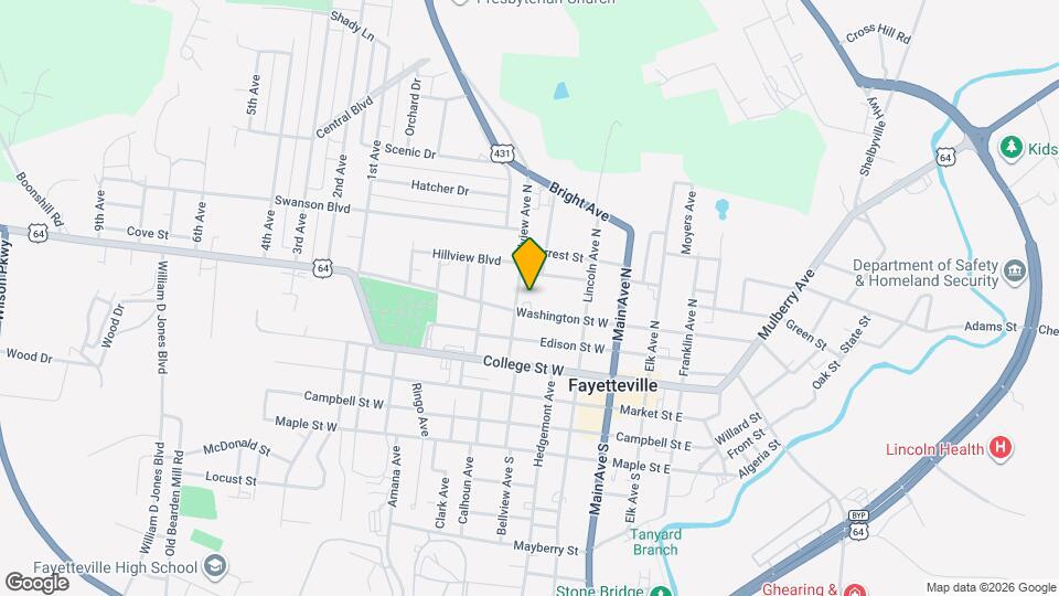 307 Washington St W Mapa y Detalles de la Ubicación