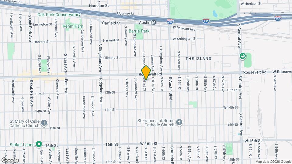1219 S 61st Ct, Unit Heat Included. Gas includ Mapa y Detalles de la Ubicación