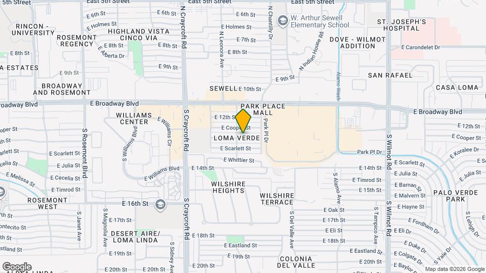5711 E 13th St Map and Location Details