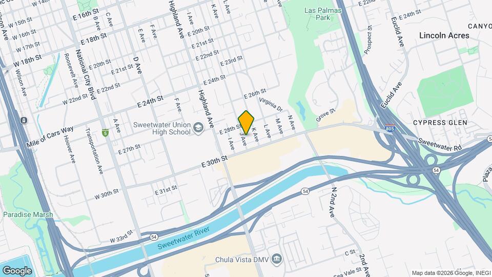 2903 J Ave Map and Location Details