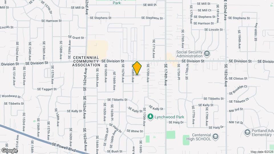 16824 SE Clinton St Map and Location Details