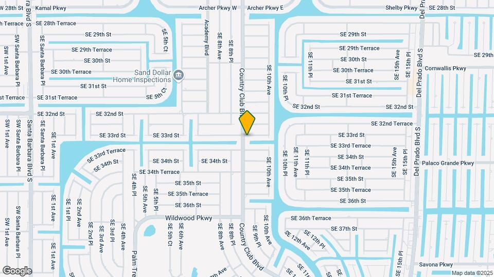 3303 Country Club Blvd Map and Location Details