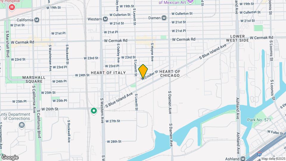 2141 W Coulter St-Unit -2 Map and Location Details