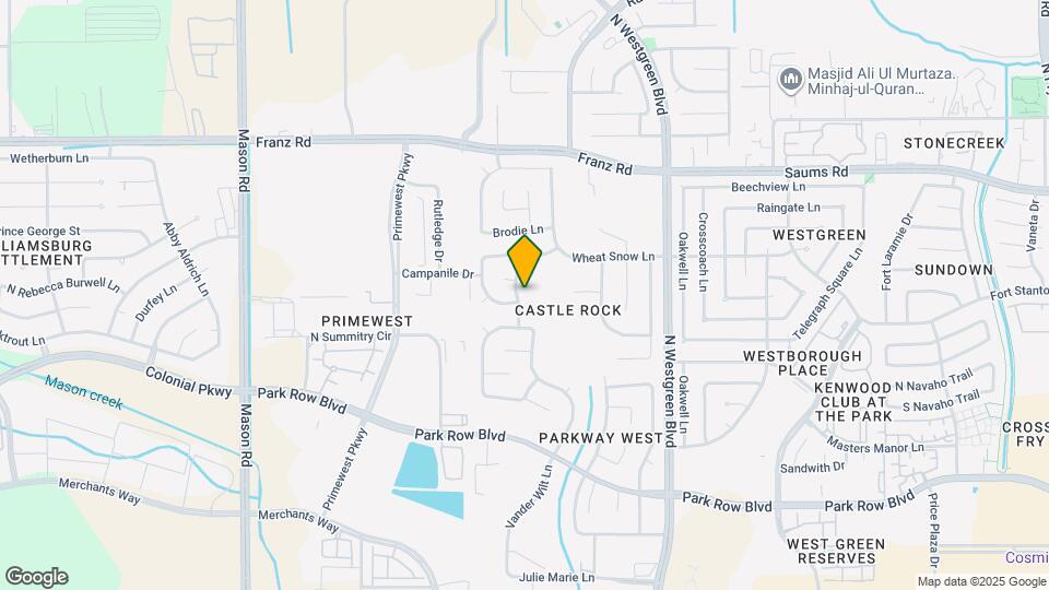 2134 Thorn Berry Creek Ln Map and Location Details