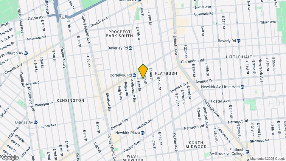 416-422 E 17th St Mapa y Detalles de la Ubicación