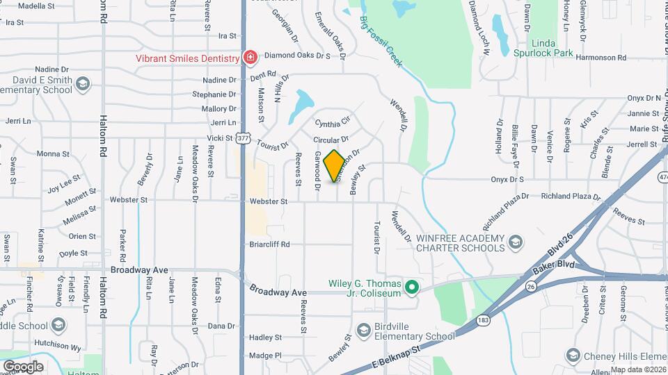 3513 Sheridon Dr Map and Location Details