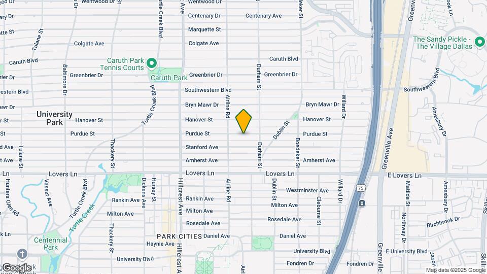 3121 Purdue Ave Map and Location Details