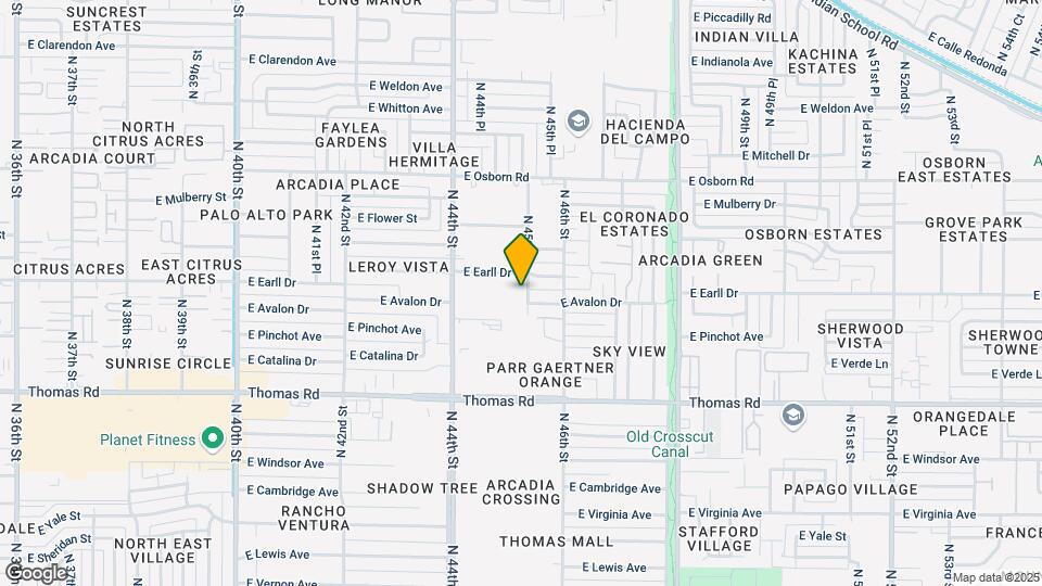 3048 N 45th St Map and Location Details