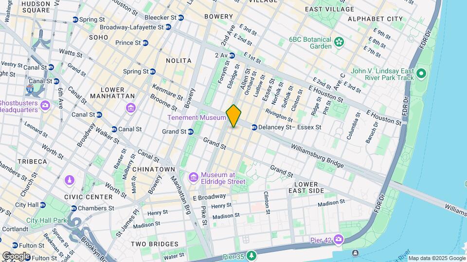 92 Orchard St Mapa y Detalles de la Ubicación