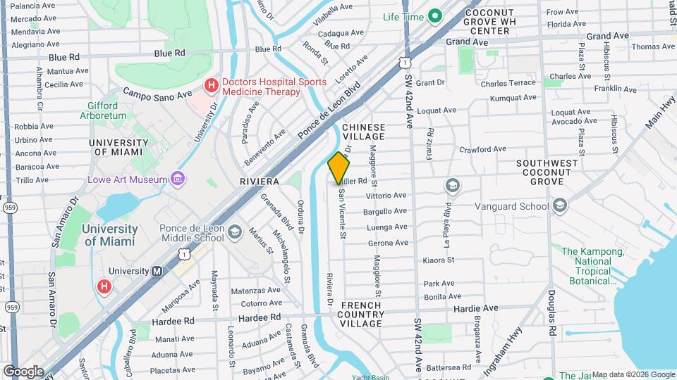 5510 San Vicente St Map and Location Details