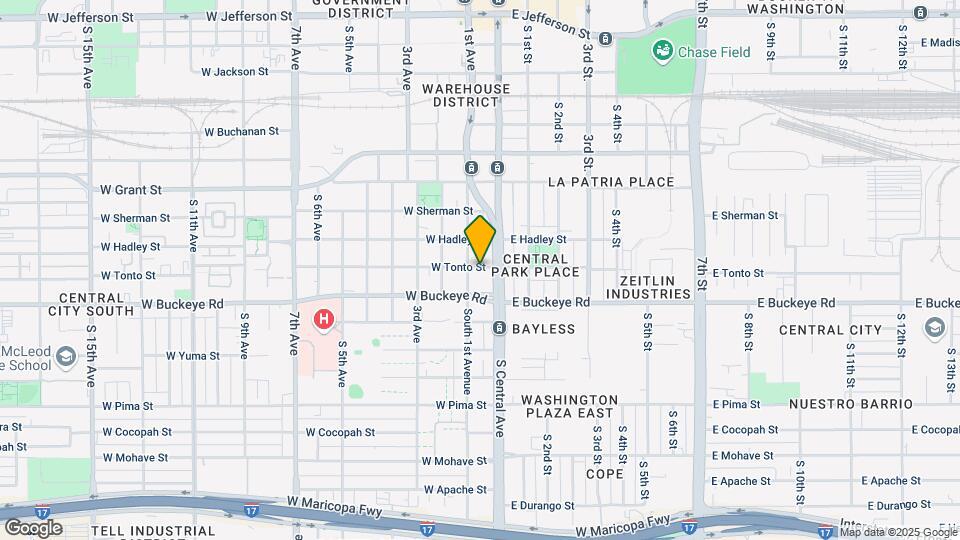 21 W Tonto St, Unit 2 Map and Location Details