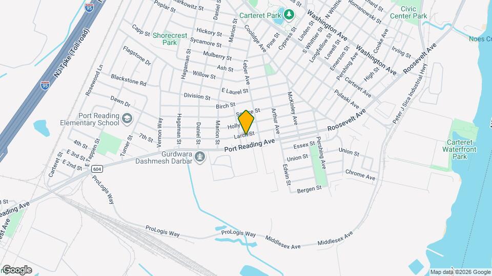 897 Port Reading Ave, Unit 897 PRA Mapa y Detalles de la Ubicación